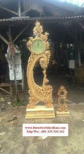 Desain Jam Hias Jati Masa Kini Referensi Jam Hias Pajangan Trend Jam Hias Jati Ukiran Bentuk Jam Hias Bandul Rahwana Brawija Ukiran Desain Klasik