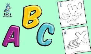 These cursive style alphabet letters are suitable for word wall letter use and are available in colors blue, green, orange and red. Free Alphabet Coloring Pages Abc For Coloring Kids Activities