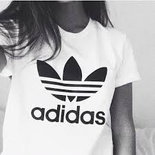 Black And White Adidas T Shirt Women S Black White Adidas Women Adidas Shirt Adidas Tee