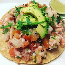 What fish to use for fish tacos. Fish Ceviche Tostada Picture Of Poncho S Mexican Food El Cajon Tripadvisor