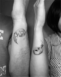 45 Creative And Unique Couple Matching Tattoo Designs For The Coming Valentine S Day Page 24 Of 45 In 2020 Best Couple Tattoos Romantic Tattoo Couple Tattoos Unique