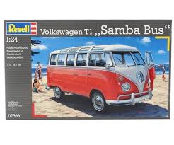 This samba bus is an example of its transformation into a van with a large luggage space. Revell 07399 1 24 Volkswagen T1 Samba Bus 24 99