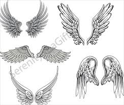 Vector Art Of Angel Wings Logo Wings Logo Art Logo Wing Tattoo Designs