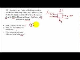 Net Force Practice Problems Calculating The Net Force Free Body Diagrams F Ma Body Diagram Body Force
