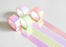 Holo Tape Holographic Masking Tape Iridescent Tape Etsy Cute School Supplies Kawaii School Supplies Masking Tape