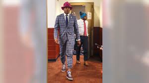 The panthers' qb was in the far ends of the fashion galaxy every time he stepped to the mic. The Evolution Of Cam Newton S Style