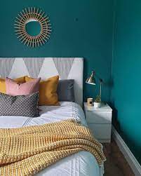 Retro & floral teal bedroom Teal And Yellow Bedroom Teal Bedroom Decor Teal Bedroom Teal Rooms