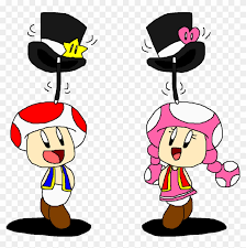 Pokegirlrules Tap Dancing With Toad And Toadette By Toad And Toadette In Mirror Free Transparent Png Clipart Images Download