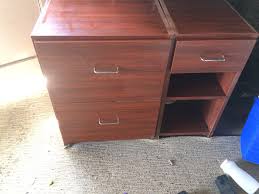 2- professional filing cabinets 20 inches deep and 28 inches high one is a  two drawer filing cabinet and the other is a one drawer with Adjustable sh  ...