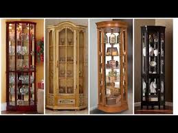 This piece features ample storage space with two cupboards with doors and shelves, a drawer and a glass shelf. 50 Modern Corner Display Cabinet Designs Wooden Glass Made Corner Showcase Design Ideas Youtube