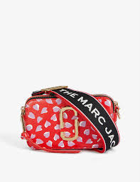 Marc jacobs snapshot coconut multi small camera bag logo strap 100% authentic. Marc Jacobs Snapshot Heart Print Leather Cross Body Bag Selfridges Com