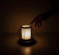 Japanese Bamboo Table Lamp “Star Droplet”