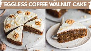 Eggless Coffee Walnut Cake Bakery Style Fluffy Soft Coffee Cake Without Eggs Bake With Shivesh Y In 2020 Coffee And Walnut Cake Walnut Cake Dessert Cake Recipes