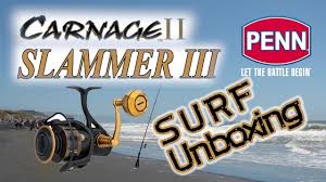 I will be using the 10500 for large bronze whailer sharks and large. Penn Slammer 3 Carnage 2 Obx Surf Fishing Gear Unboxing Youtube