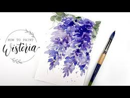 How to paint watercolor flowers youtube. 107 How To Paint Wisteria Youtube Watercolor Flowers Tutorial Watercolor Flowers Paintings Watercolor Paintings Tutorials