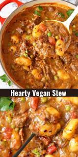 Hearty Vegan Stew Recipe Veggie Society Recipe Vegan Stew Recipes Tasty Vegetarian Recipes Vegan Stew