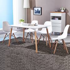 Check spelling or type a new query. Costway Set Of 4 Mid Century Modern Style Dining Side Chair Wood Leg Walmart Com Walmart Com