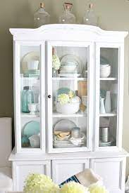 Vintage Style Decorating With Demijohns China Cabinet Decor Cabinet Decor Diy Dining Room