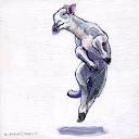 Frolicking Goat 2 Painting by Christine Montague - Pixels