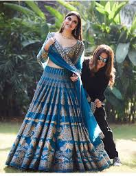 Pin By Nikki Singh On Latest Bollywood Trends Party Wear Lehenga Lehenga Designs Indian Bridal Outfits