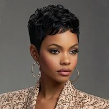 BeiSD Short Pixie Cut Hair Wig Natural Synthetic Wigs For Black/White Women  Heat Resistant Wig Natural Hair Women's Fashion Wig (Blue) : Amazon.co.uk:  Beauty