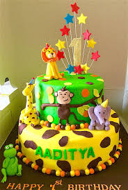 Prices are competitive, and for extra savings, you can check out goldbelly's curated online marketplace is a hub of north america's most notable culinary creations. Zoo Cake For 1st Birthday Jungle Birthday Cakes Birthday Cake Kids Cake Designs Birthday