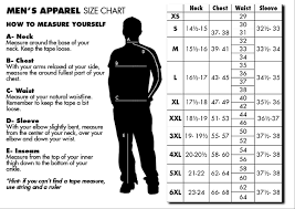 Mens Waist Size Chart World Of Reference