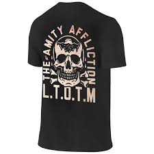 2019 The Amity Affliction Mens Crewneck Cotton Short Sleeve T Shirt Double Sided Pattern Black Funny Printed Shirts Cool Tee Shirts Designs From
