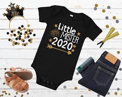 Boys New Year Shirt Little Mister 2020 Baby Boy New Years Bodysuit My First New Years Toddler Boy New Years Sh New Years Shirts Baby Boy Gifts Toddler Boys
