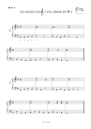 Notas en la clave de fa en clave de fa las notas tienen otra ubicacin a las de clave de sol, pues la nota fa est en la cuarta linea, y no en el primer espacio y esto cambia el orden. 18 Posiciones De Do Agudo En Clave De Sol Y Sol Grave En Clave De Fa Material De Musica