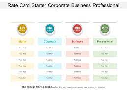 Credit card interest can be confusing. Rate Card Starter Corporate Business Professional Presentation Powerpoint Images Example Of Ppt Presentation Ppt Slide Layouts