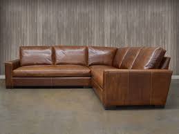 Our Braxton Mini L Sectional Is Just That A Smaller Version Of Our Braxton Leather L S Modern Leather Sectional Leather Couch Sectional Leather Sectional