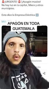 Apagón masivo en la capital de Guatemala