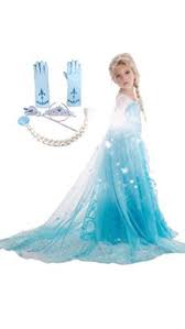 Frozen Inspired Dress 4 5 Years 5 Piece Elsa Princess Fancy Dress Queen Halloween Costumes Girls Halloween Dress