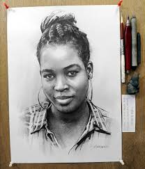 This is a hair study I completed last year as part of my portraiture  learning. Graphite pencil