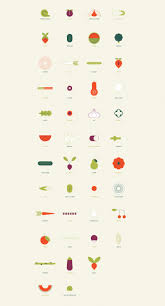 Poissons Et Fruits De Mer Fruits Et Legumes De Saison On Behance Illustration Fruit Icons Fruit Illustration