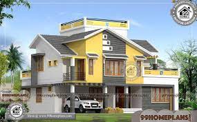 The front entry is open to the stairway and also. Front Elevation Design With Two Floor Contemporary 2550 Sq Ft Home Plan