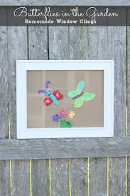 Place your decals close together on the outsides of your windows. Diy Window Clings Butterflies In The Garden Gym Craft Laundry