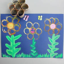 These toilet paper rolls are soft to the touch, which makes them easier to use. Beautiful Cardboard Tube Flower Stamp Art Project Emma Owl