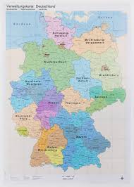 Karte von deutschland mit der hauptstadt berlin. Deutschlandkarte Politisch Administrativ