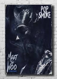 The original cover failed to inspire pop smoke's fans. Za721 Pop Smoke Young Rapper Meet The Woo Debut Ep Music Album Art Silk Fabric Poster Wall Canvas Print 32x48 27x40 14x21 Inch Painting Calligraphy Aliexpress