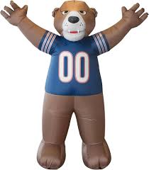 Logo Brands NFL Chicago Bears 7ft Inflatable Yard Mascot – Easy Inflation  with 12V Blower, LED Lights for IndoorOutdoor Fun