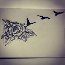 Bird And Rose Tattoo Simple Rose Bird Tattoo Sketch Drawing Tattoo Ideas By Ranz Lion Tattoo Half Sleeve Birds Tattoo Half Sleeve Tattoo