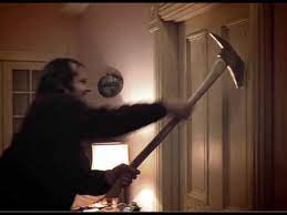 The Shining Jack Torrance Tries To Chop Through A Door Youtube Axe from the shining brings a slice of film history to tamlyns. the shining jack torrance tries to chop through a door