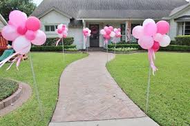 Backyard Balloon Decoration Ideas For Birthday Party At Home Balloon Party Ideas Eliza S 1st Birthday Crowning Details Birthday Balloon Decorations Girls Party Decorations Birthday Balloons