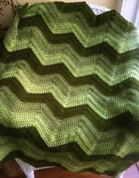 Chevron Zig Zag Ripple Couch Throw Baby Afghan Blanket Wrap Etsy In 2020 Crochet Blanket Afghan Knitted Blankets Afghan Blanket