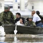 Desperate rescue efforts Japan rains