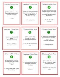 Party game for teens & adults. Christmas Movie Night Free Printable Movie Trivia Cards Christmas Movie Trivia Christmas Trivia Christmas Trivia Games