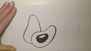 How To Draw An Avocado A Simple Step By Step Drawing Tutorial Ravlyk