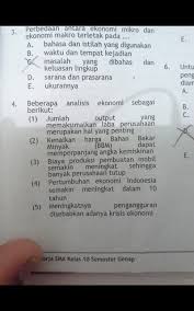 Ekonomi Kelas 10 Sma Ekonomi Mikro Dan Makro Anak Sma Jawab Ini Ya Pada Gambar Diatas Yang Brainly Co Id